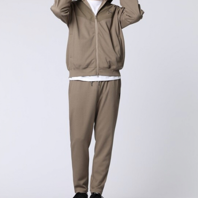 【サイコバニー】異素材切替ワッフルセットアップ