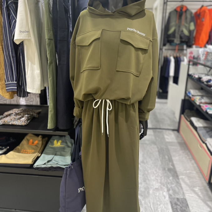【サイコバニー】フーデッドロングワンピース