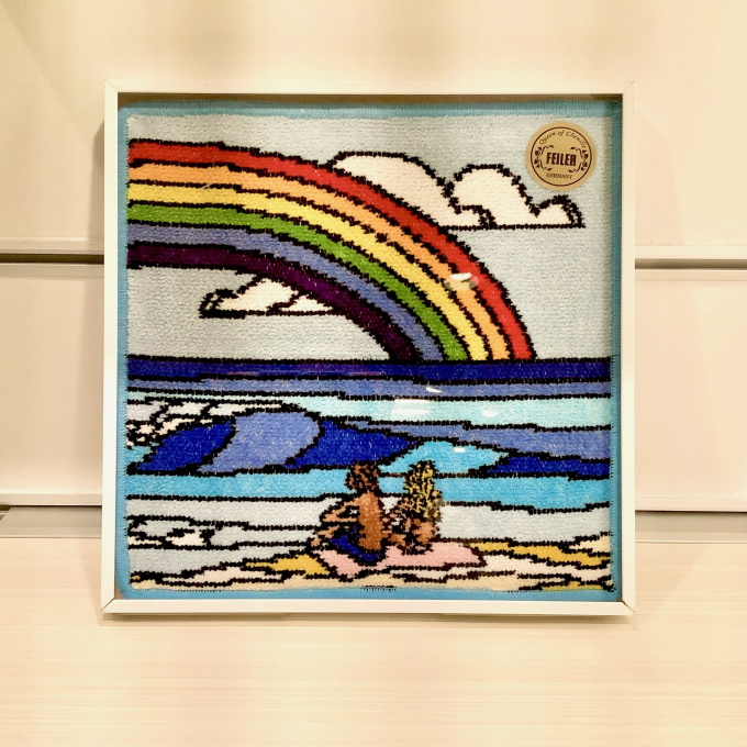 ハワイのサーフアーティスト「ヘザーブラウン」コラボノースショアのビーチを描いたハンカチをご紹介🌈🌞