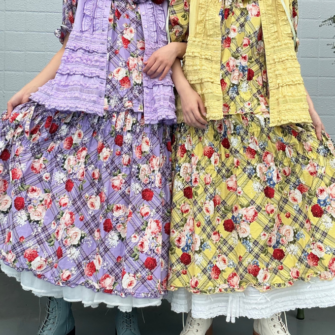 〜*フラワーチェックプリント*〜【電話注文可】