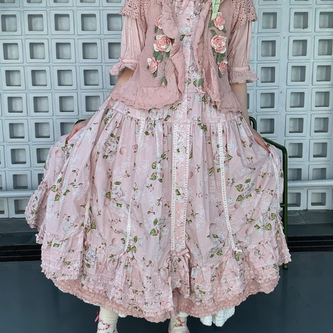 〜*ポワン・ド・ローズプリント*〜【電話注文可】