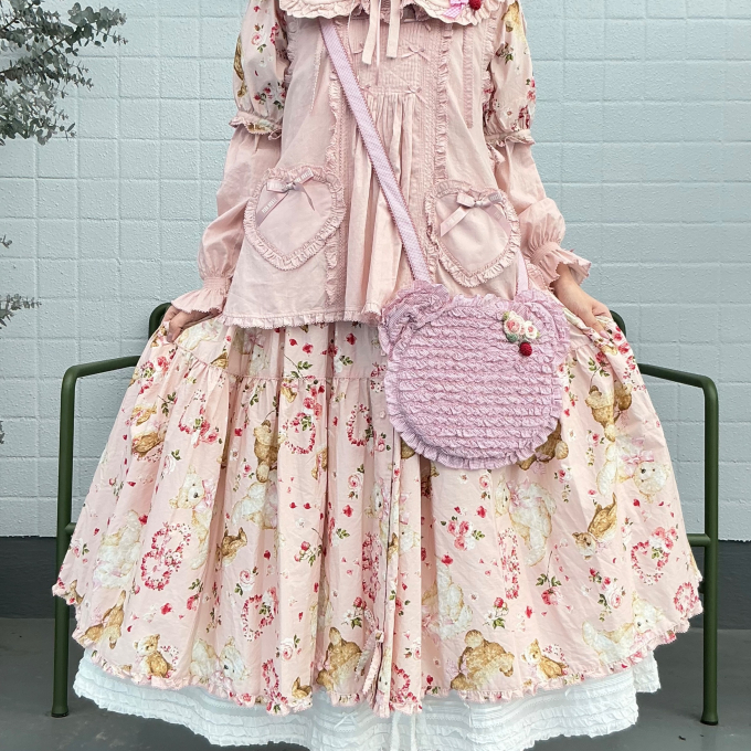 〜*テディローズプリントミディワンピース*〜【電話注文可】