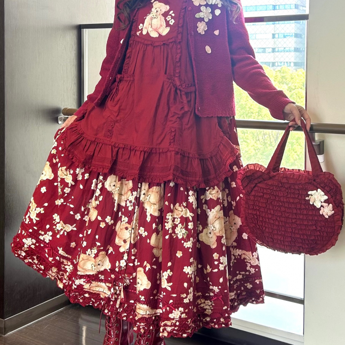 ✿桜テディプリント✿