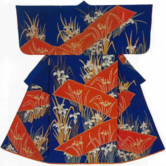 その十六　洋画家 岡田三郎助の代表作「あやめの衣」の衣装は松坂屋コレクション！
