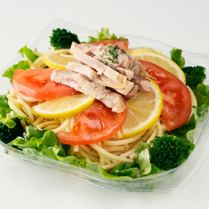 〈柿安ダイニング〉レモンフーズフェア🍋チキンと塩レモンの冷製パスタ