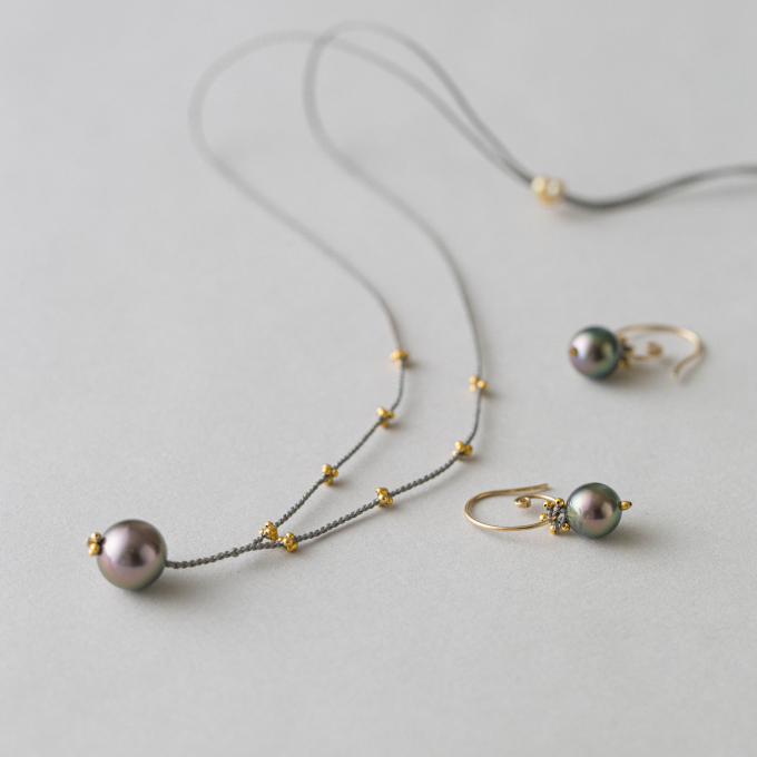 パールとプラチナのジュエリー