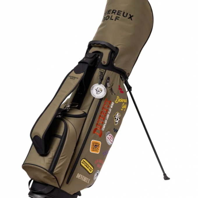 【デヴァロー】PIONEER TOWN LOGO ASSORTED CADDIE BAG