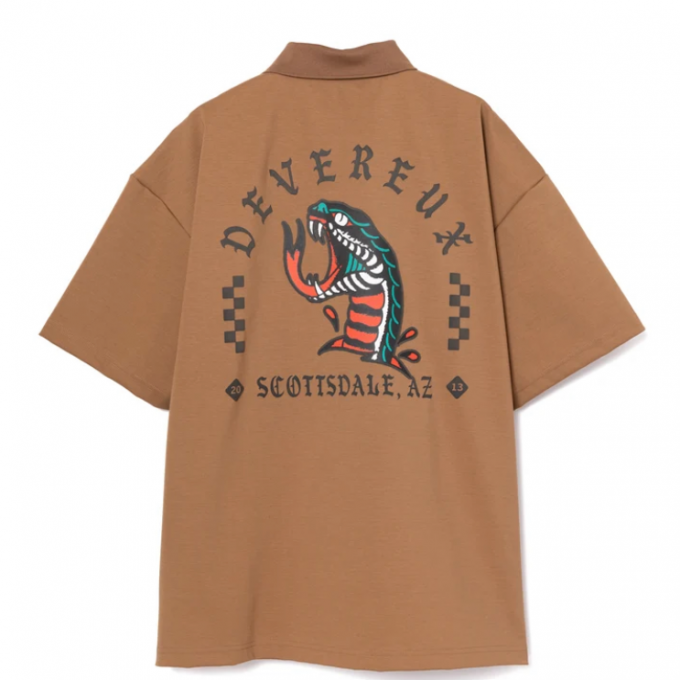 【デヴァロー】DVG OVER FIT SNAKE POLO