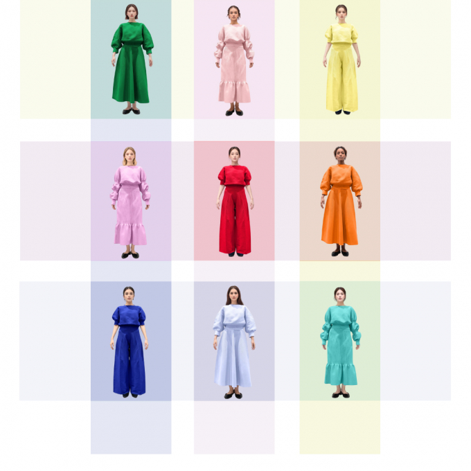 Haut tricot color oder fair