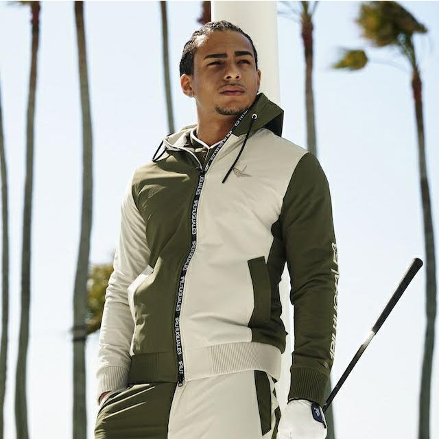 1PIU1UGUALE3 GOLF / CRAZY ZIP PARKER , RIB PANTS