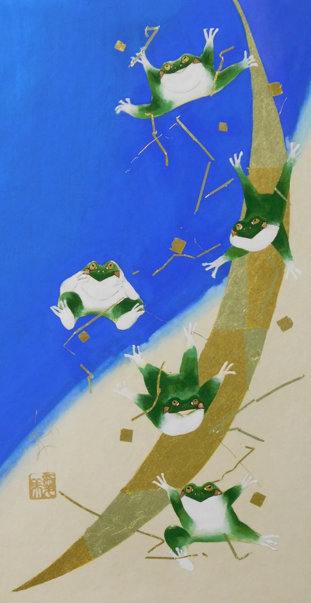 ―月と遊ぶ蛙たち―　Osanai Megumi展