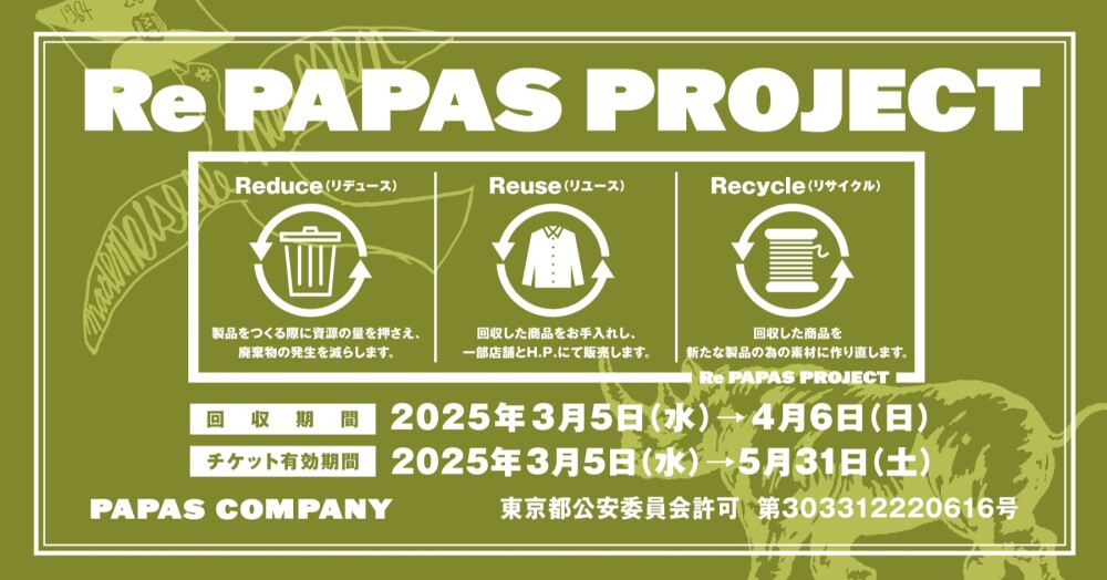 Re PAPAS PROJECT キャンペーン