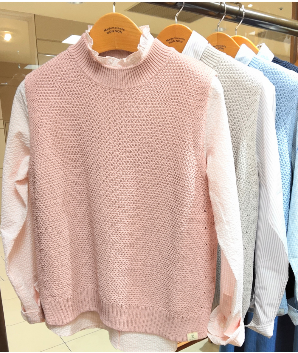 ✨新作✨鹿の子編みニットベスト | マドモアゼルノンノン | 大丸札幌店