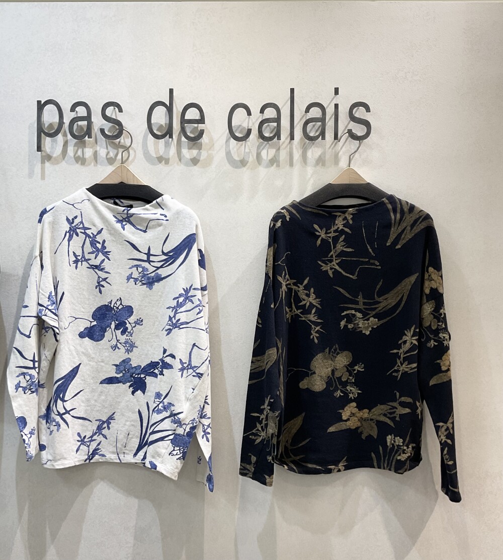 japonism flowerプリントプルオーバー