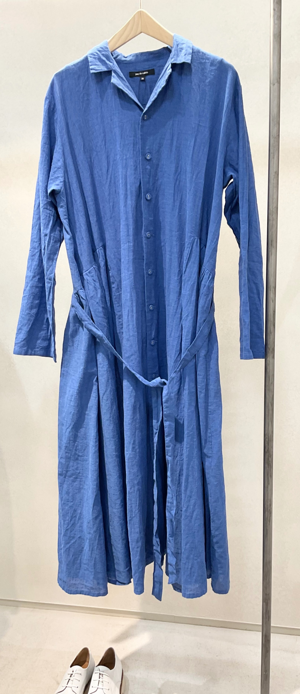 オーガニックコットンシャンブレーワンピース