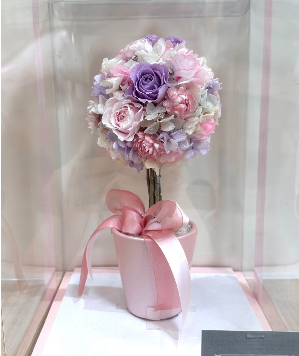 トピアリー型プリザーブドフラワー