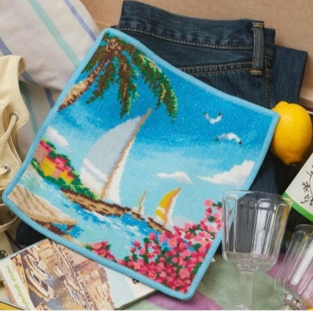 【フェイラー】新作　『SEASONAL JOURNEY SUMMER』　季節と旅、乗り物をテーマにした夏デザインのハンカチ