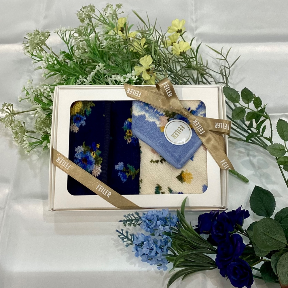 【フェイラー】贈り物にもおすすめ『ブラウローゼン』のハンカチとティッシュポーチ🌼