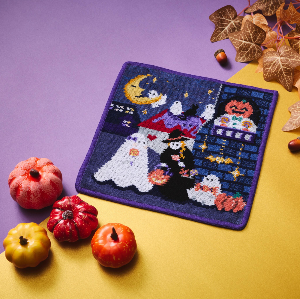 【フェイラー】新作ハンカチ　『HALLOWEEN GHOST PARTY🎃』毎年大好評のハロウィーンハンカチ🌙今年はナイトタウンがモチーフ✨