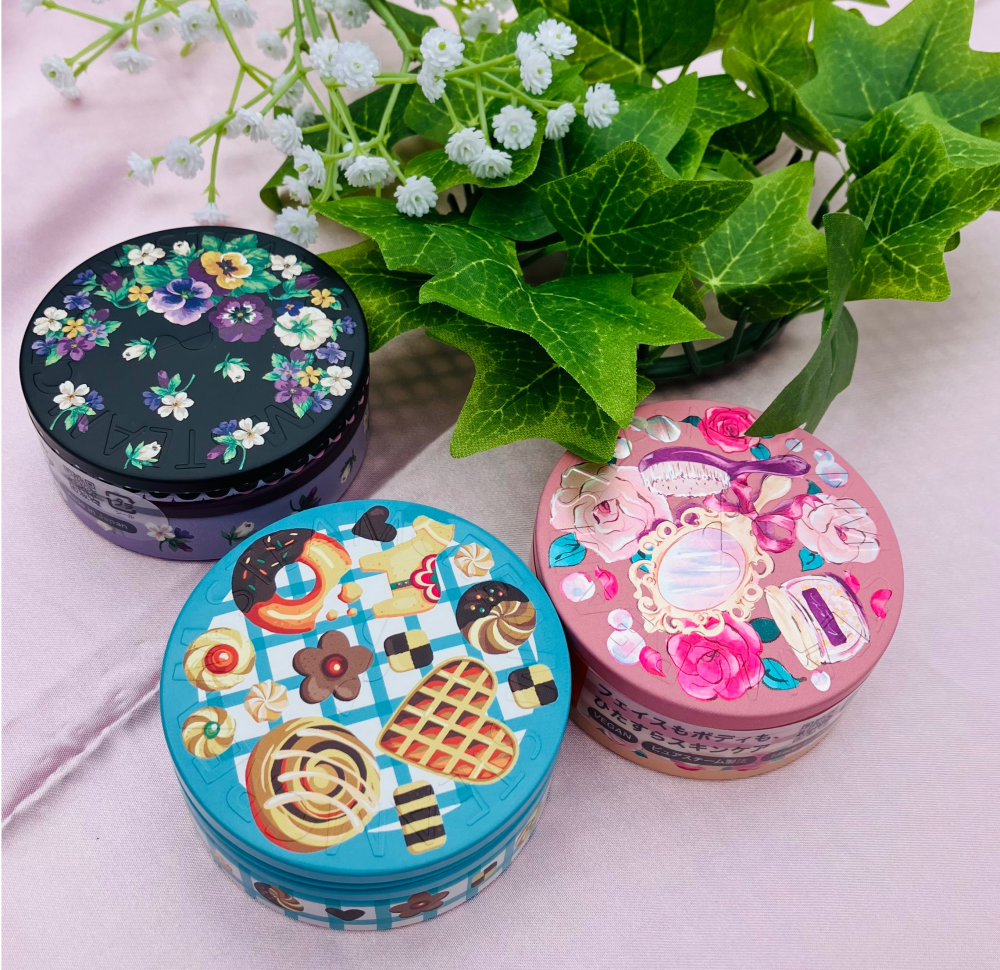 安価 ワタナベ フェイラー】『スチームクリーム×フェイラーコラボ缶』と新柄を フェイスクリーム