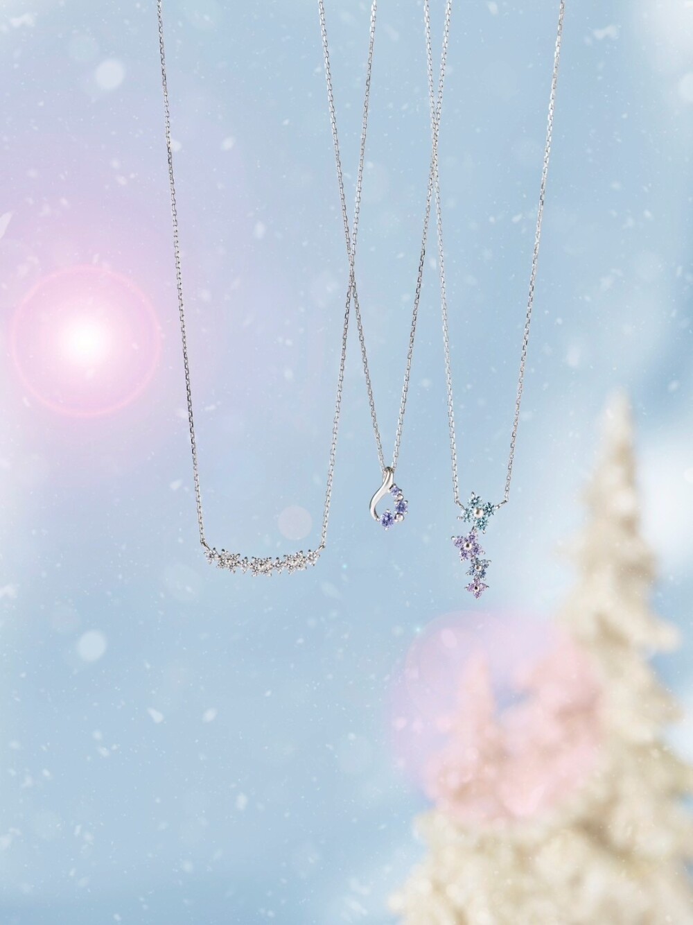 【新作】ホワイトカラージュエリー🎄🤍