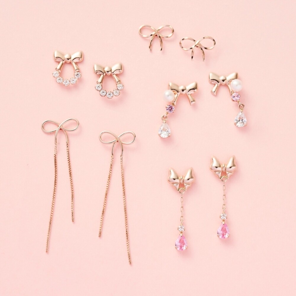 新作＊リボンモチーフピアス