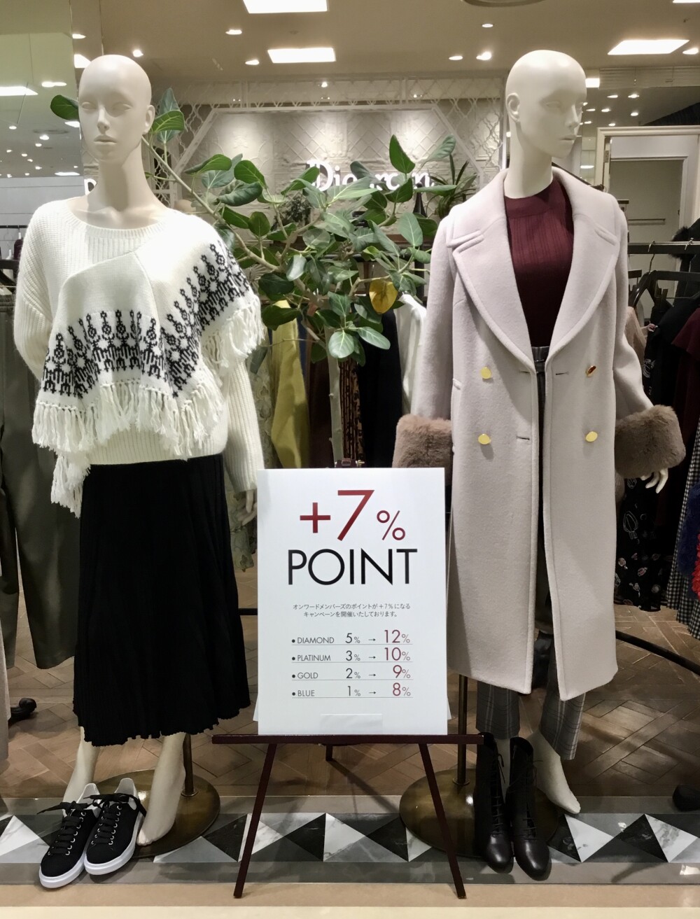 オンワードメンバーズカード 7 ポイントup ダイアグラム グレース コンチネンタル 大丸札幌店公式 Shop Blog