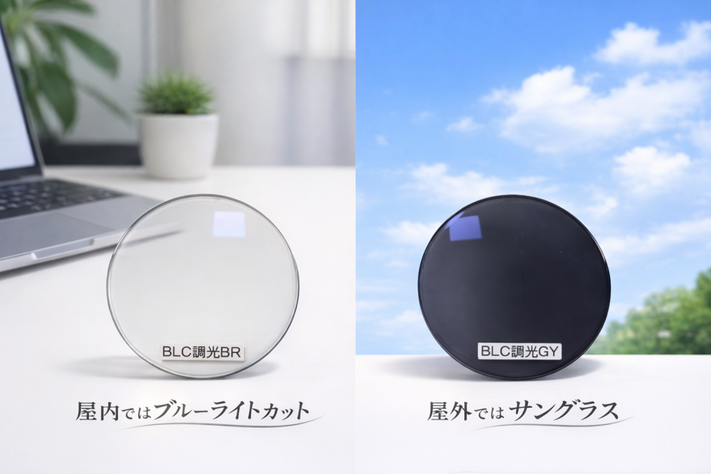 「欲しかった!!」を叶える新機能レンズ!!ブルーライトカット調光レンズの取り扱いが始まりました!!✨✨