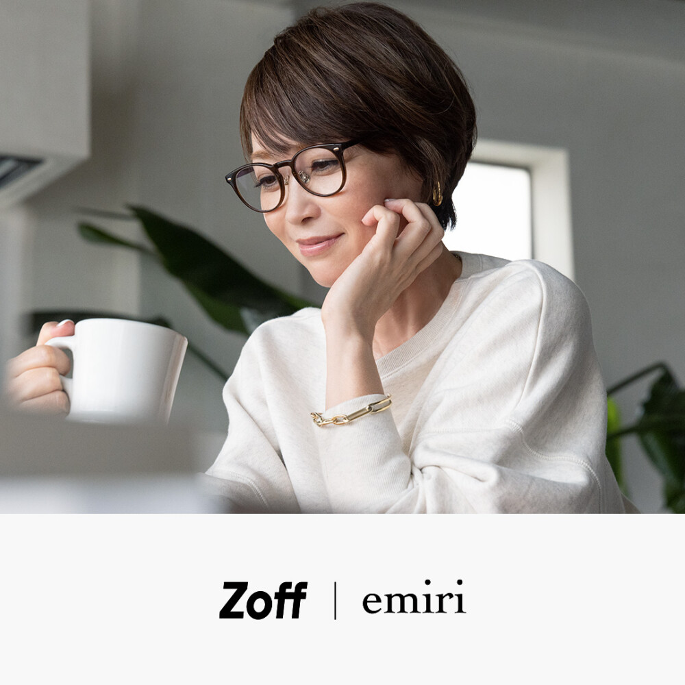 Zoffと辺見えみりが初のコラボレーション✨アイウェアコレクション「Zoff｜emiri」を展開😊