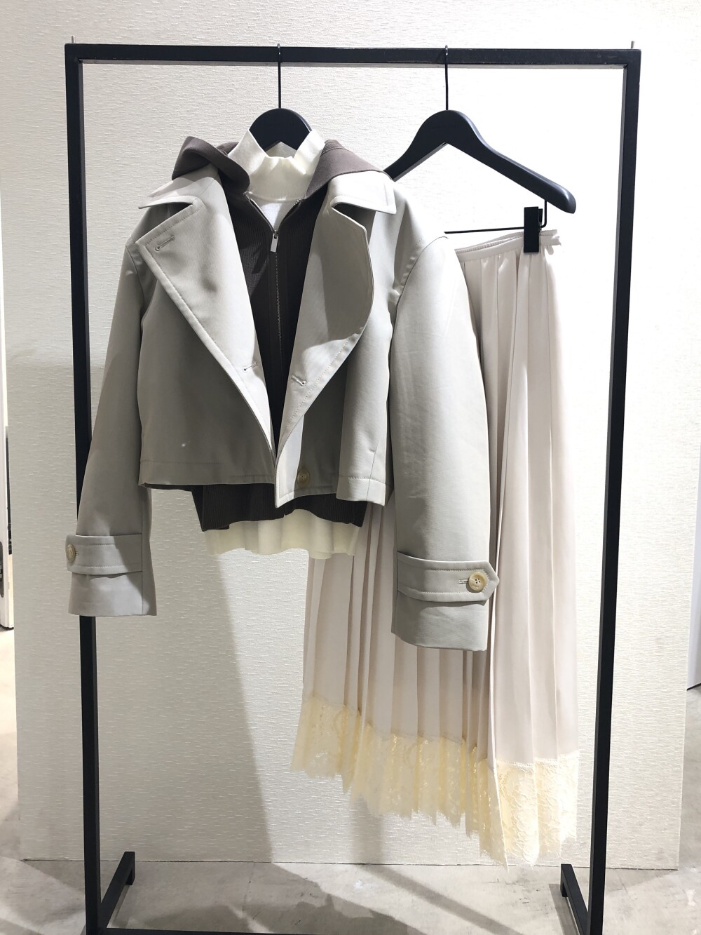 【今から着たい！春の新作】綿ニットフーディー