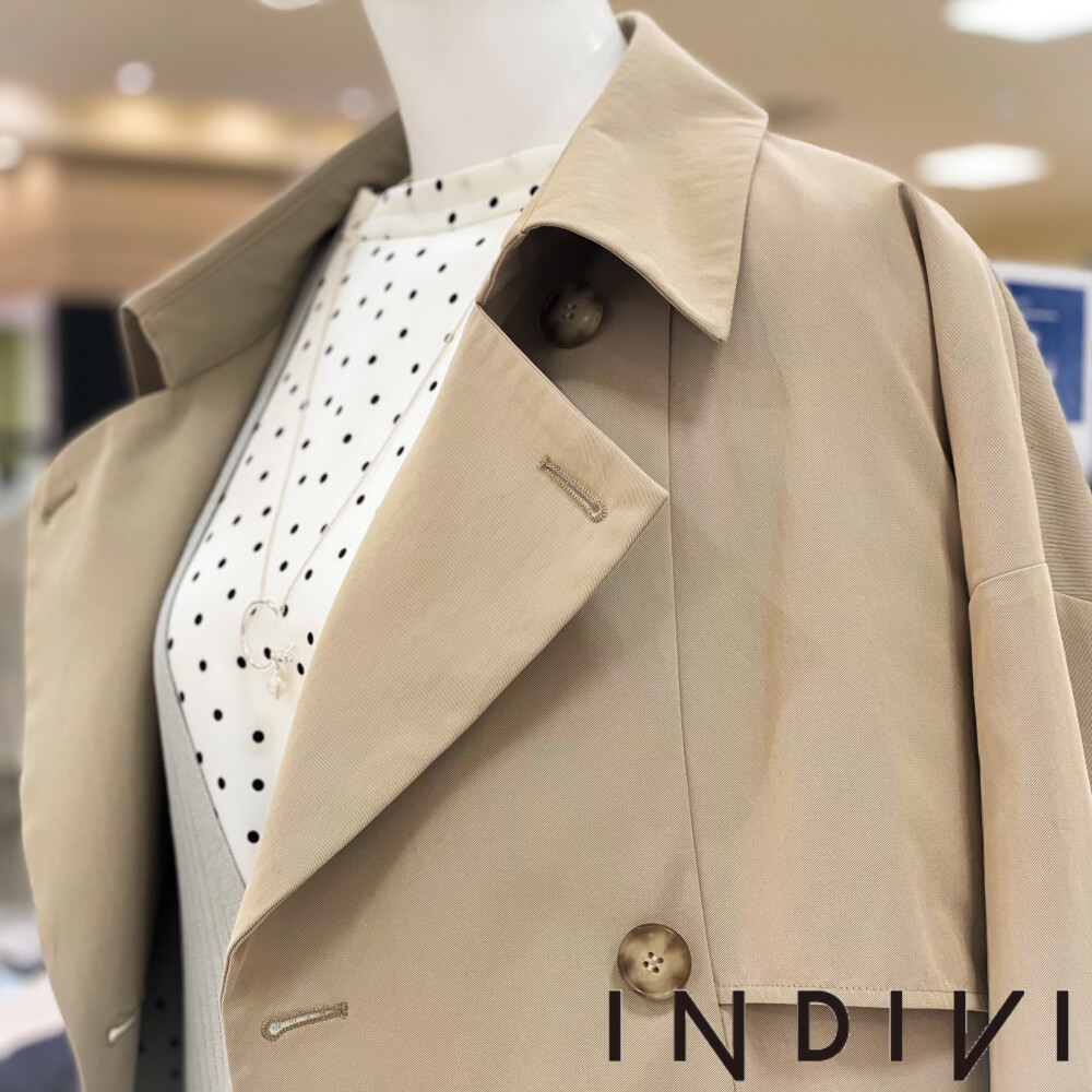 大きなサイズ 再入荷 大人気シャンブレートレンチコート 数量限定 インディヴィ 大丸札幌店公式 Shop Blog