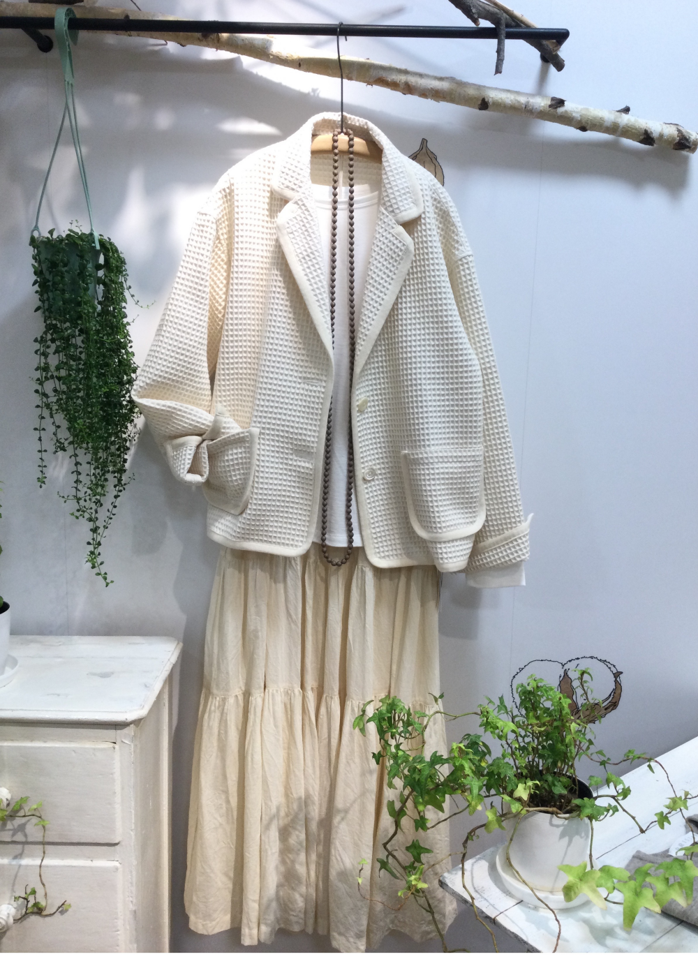 ふっくらワッフルの早春ジャケット