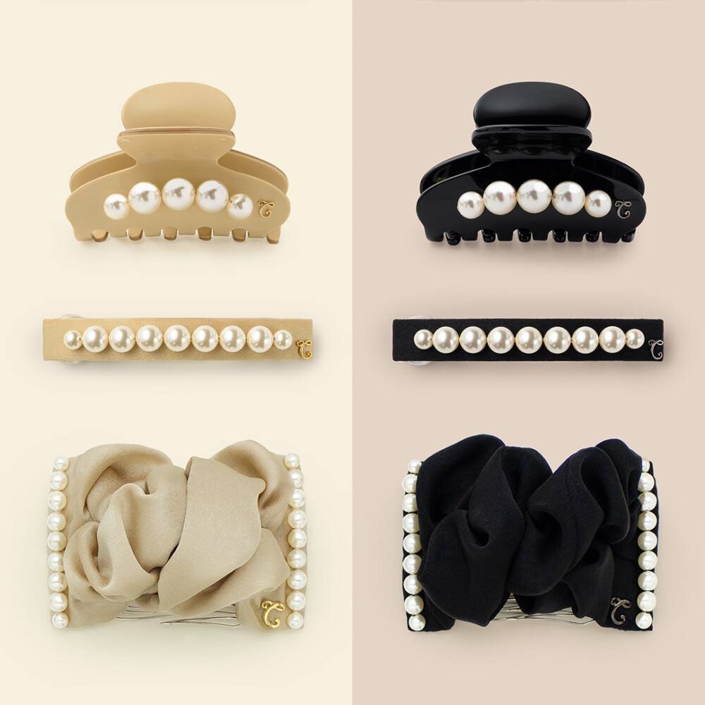 フォーマルに選ばれるパールヘアアクセサリー