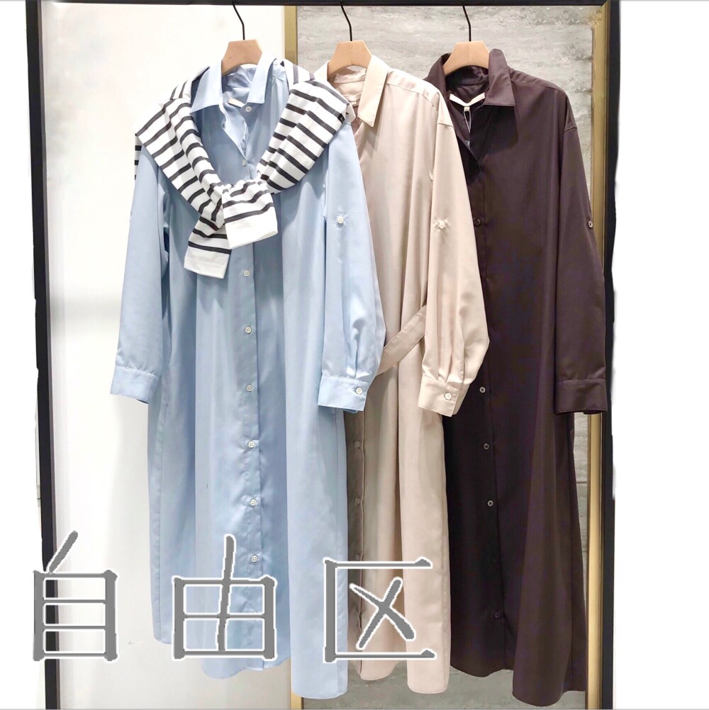 いろいろな着方が楽しい☆シャツワンピース☆