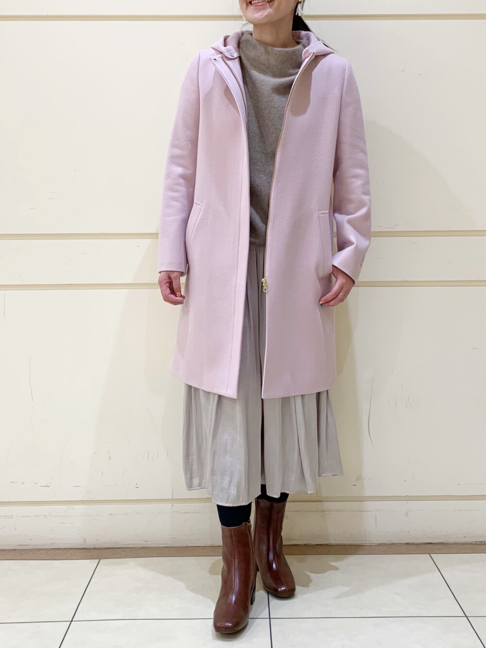 昨年大好評のあのフード付きウールコートの新色が入荷 組曲 大丸札幌店公式 Shop Blog