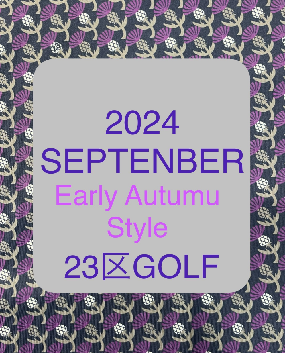 2024 Early Autumn Style
