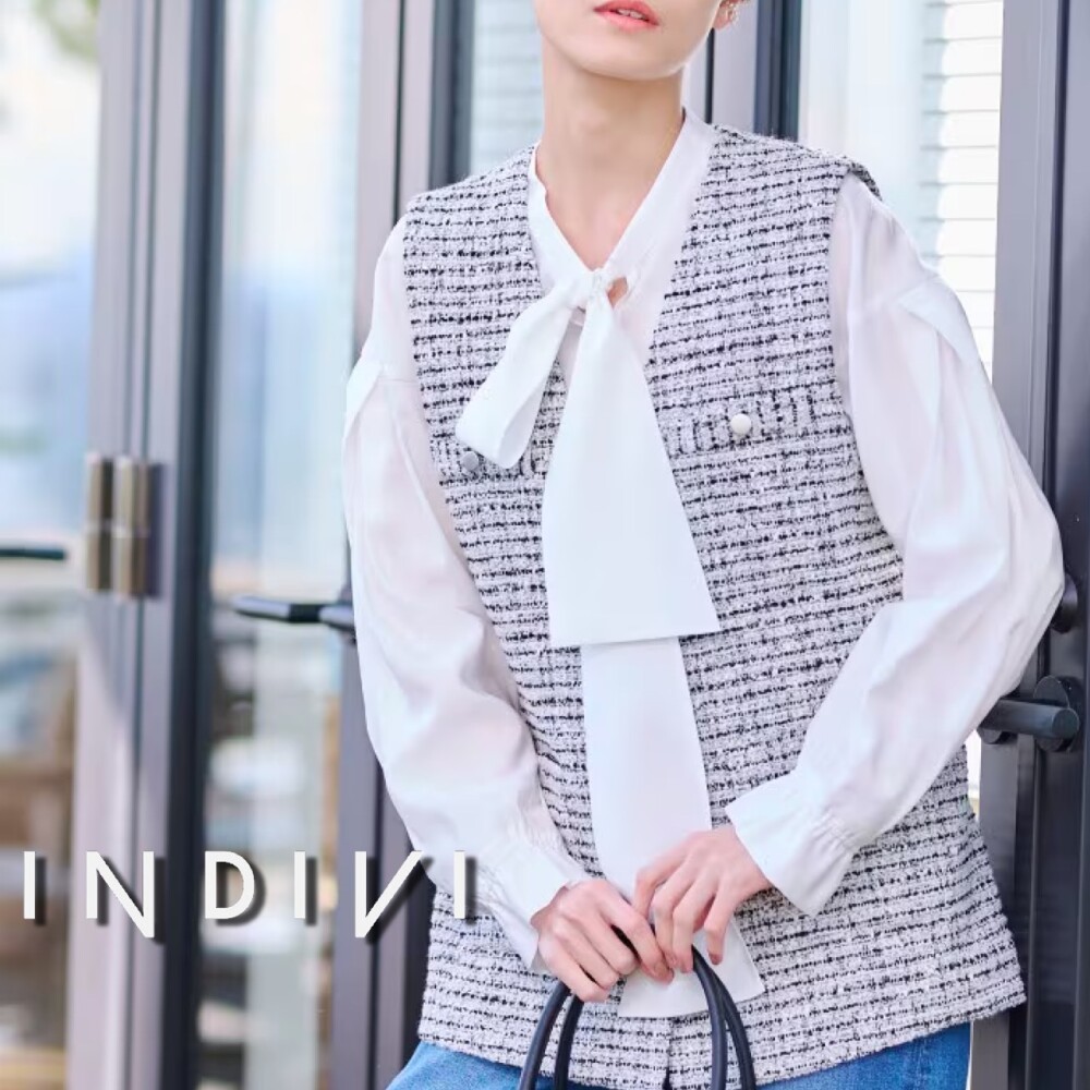 セレモニー対応【2点セット】ツイードジレ＆ブラウス | インディヴィエル | 大丸札幌店公式 SHOP BLOG