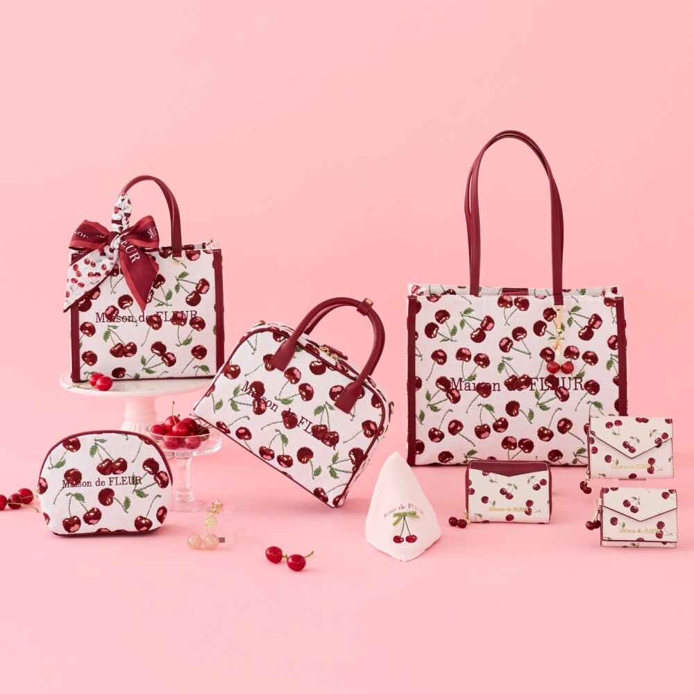 チェリーのオリジナル柄を繊細なゴブラン織りで再現したアイテムが登場🎀