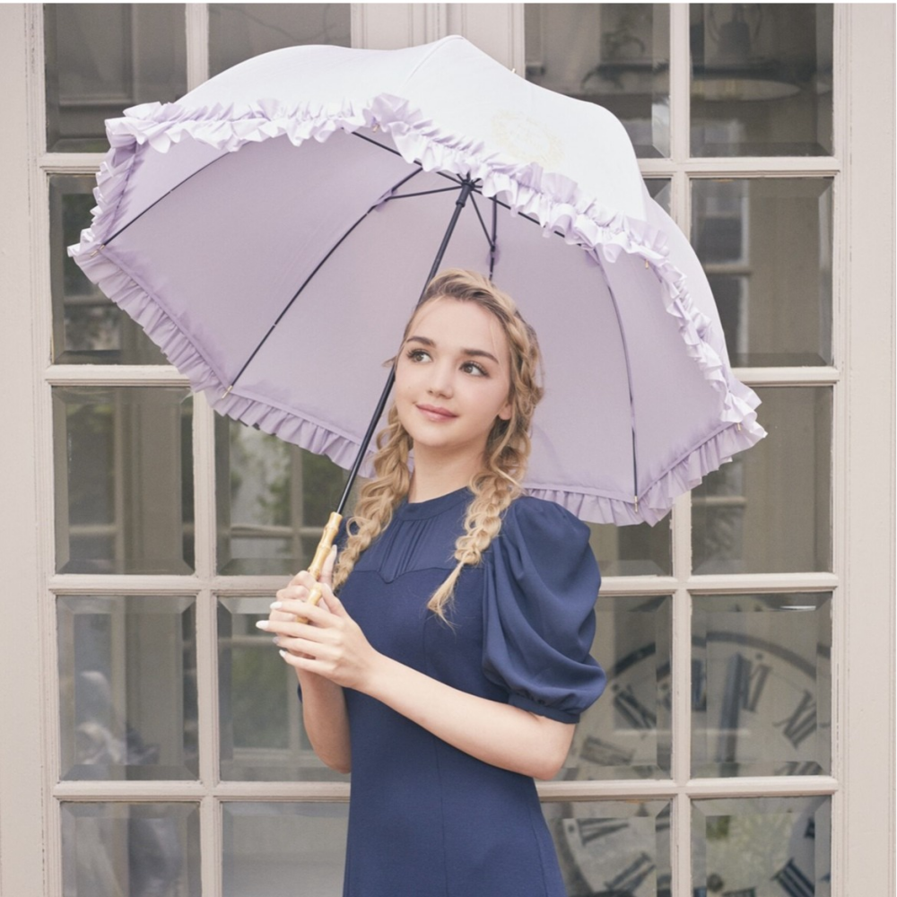【晴雨兼用】大人気のヒートカットフリル傘に新色のLavenderが登場?⛆