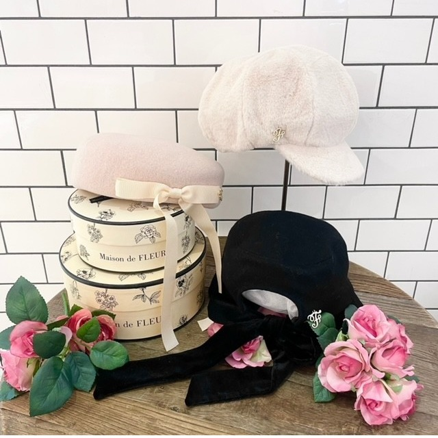 新作の秋冬にぴったりな帽子が登場🎀👒
