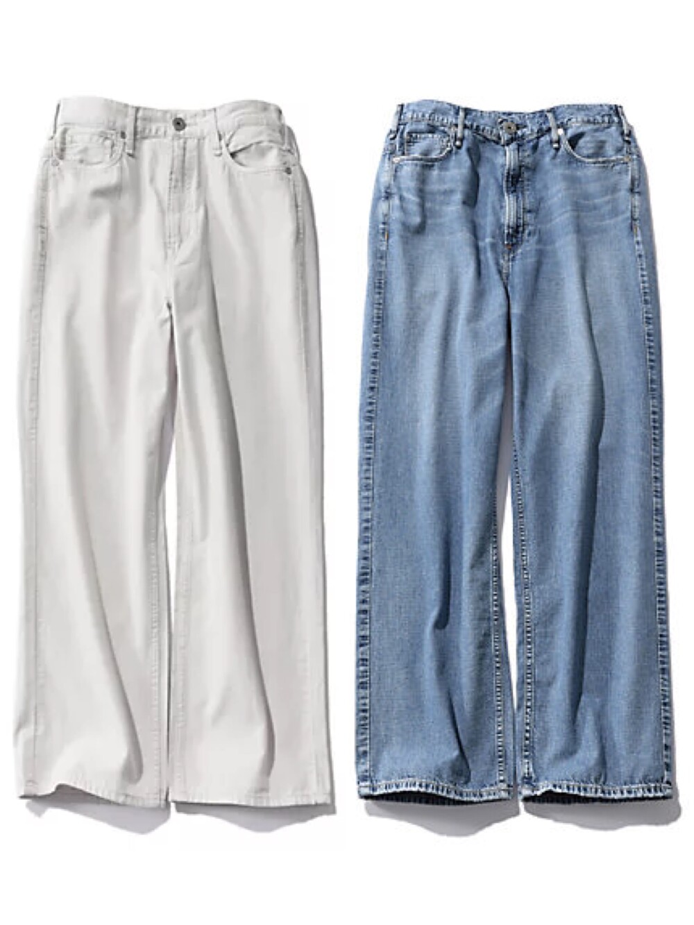 【しなやか素材のワイドストレートデニム👖✨】
