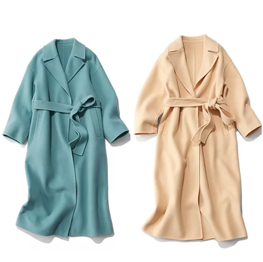 【とにかく軽い❣️ ふわ軽リバーロングコート🧥】