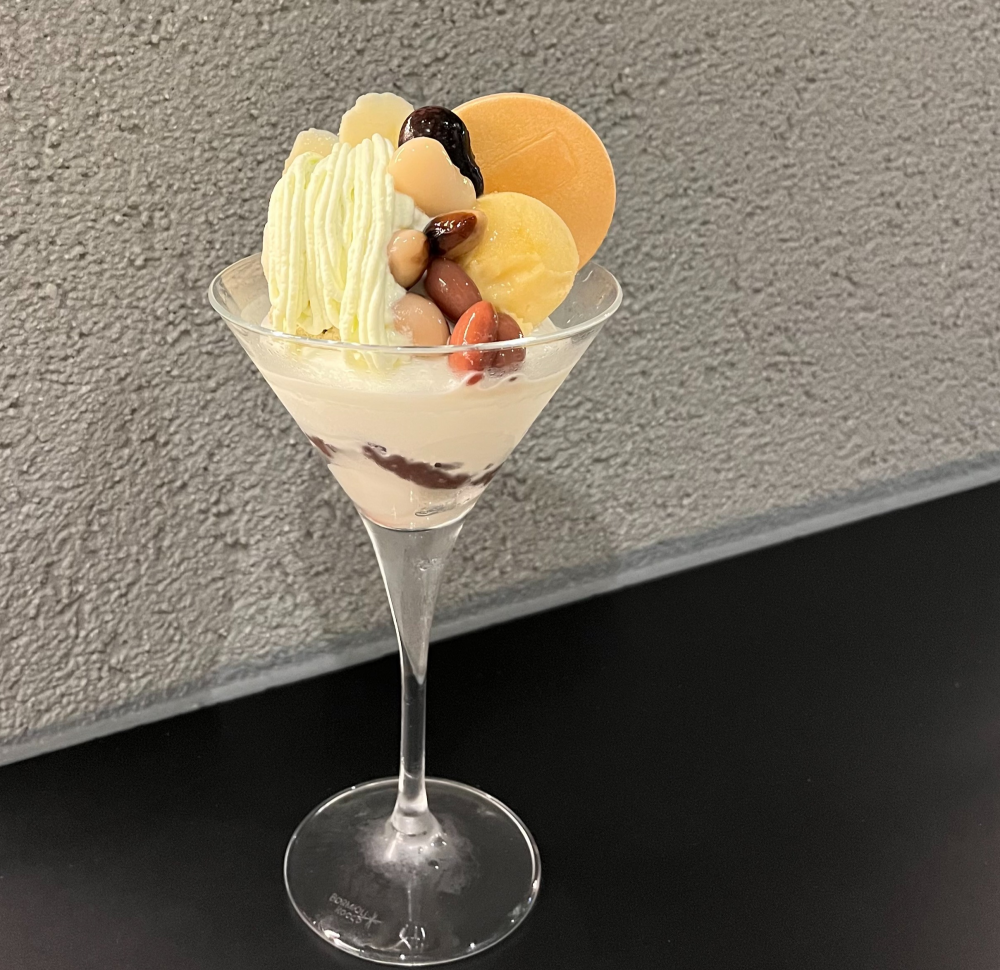 【佐藤堂】豆と梅、ほうじ茶パフェ