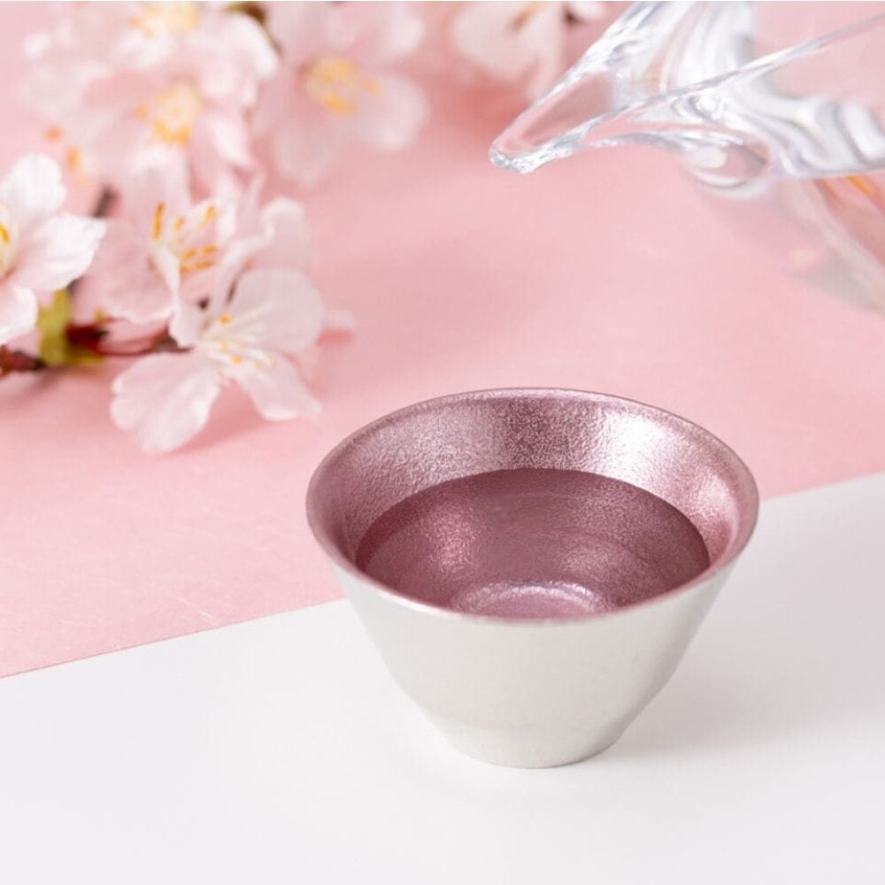 【能作】＜新商品＞淡桜色の錫の酒器