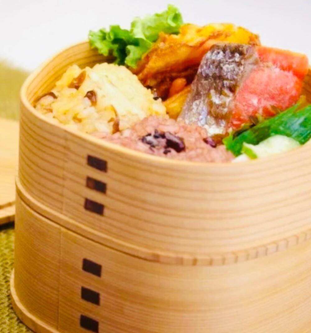 曲げわっぱのお弁当箱🌸