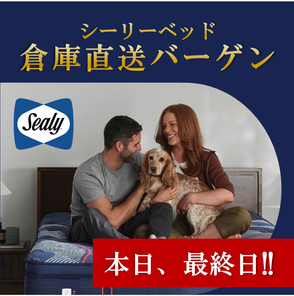 【スタート!!】〈シーリーベッド〉倉庫直送バーゲン!!
