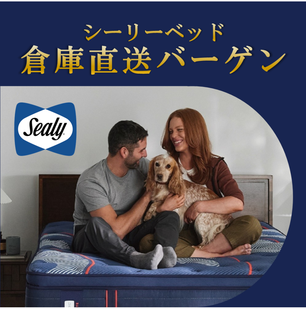 【スタート!!】〈シーリーベッド〉倉庫直送バーゲン!!