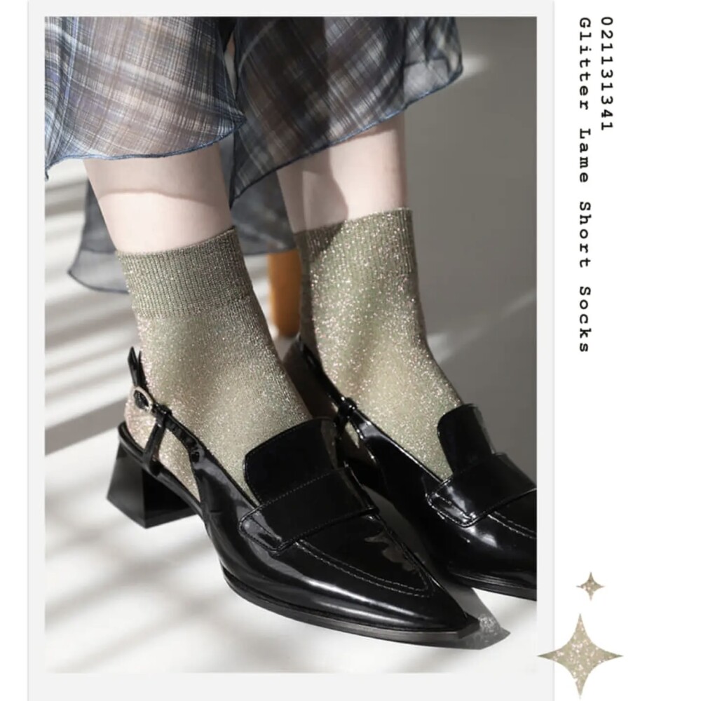 《日本製Tabio》春のスタイリングを後押し🌸グリッターソックス✨