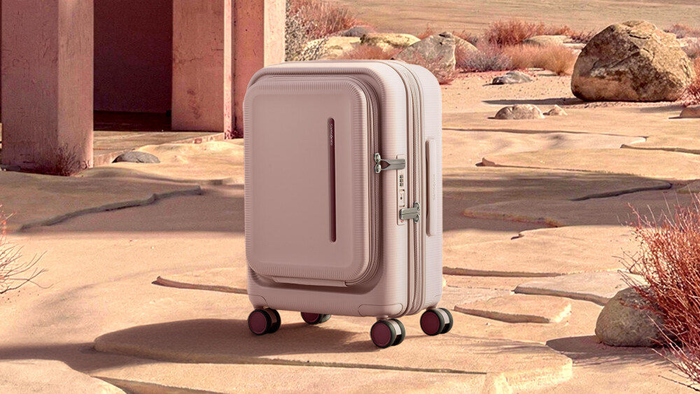 【サムソナイト】 2通りの開け方ができるスーツケース