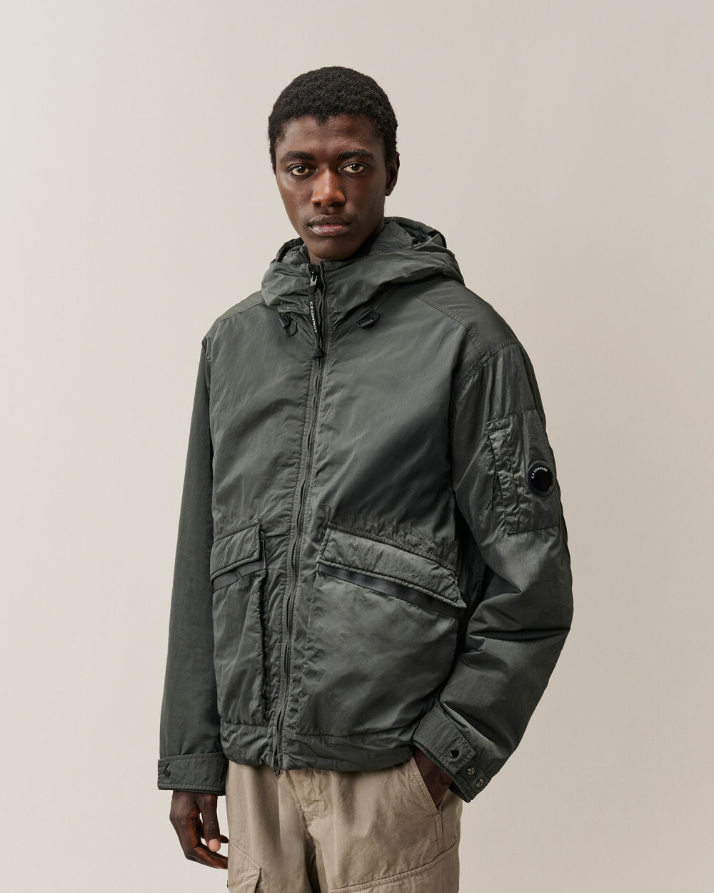 【C.P.COMPANY】Heavy Chrome-R Padded Goggle Jacket